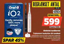 Power Oral-B Elektrisk tandbørste Tryksensor beskytter dit tandkød tilbud