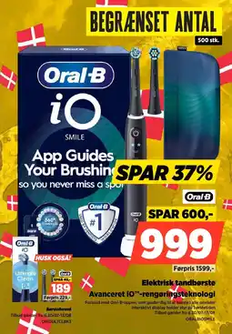 Power Oral-B Elektrisk tandbørste Avanceret iO™-rengøringsteknologi tilbud