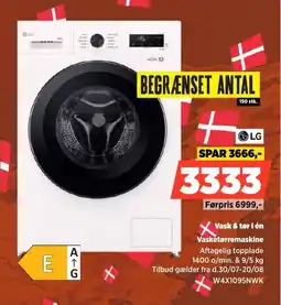 Power Lg Vask & tør i én Vasketørremaskine tilbud