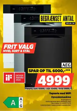 Power Aeg Topserie med WiFi Opvaskemaskine tilbud