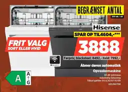 Power Hisense Åbner døren automatisk Opvaskemaskine tilbud