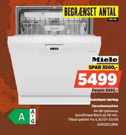 Power Miele AutoOpen-tørring Opvaskemaskine tilbud