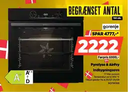 Power Gorenje Pyrolyse & AirFry Indbygningsovn tilbud