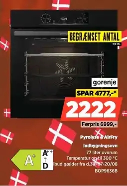 Power Gorenje Pyrolyse & AirFry Indbygningsovn tilbud