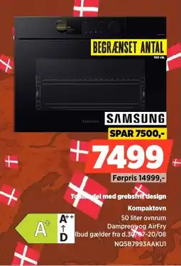 Power Samsung Toomadel med grebsfrit design Kompaktovn tilbud
