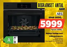 Power Aeg Matsort design ovn! Indbygningsovn tilbud