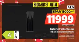 Power Aeg SaphirMatt® ridsefri design 80 cm induktionsemhætte tilbud