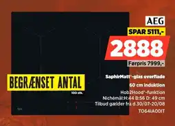 Power Aeg SaphirMatt-glas overflade 60 cm induktion tilbud