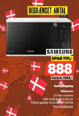 Power Samsung Dampkogning Mikroovn tilbud