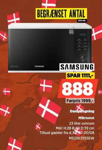 Power Samsung Dampkogning Mikroovn tilbud