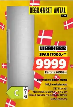 Power Liebherr BioFresh og Smart Home 185,5 cm køleskab tilbud