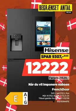 Power Hisense Når du vil imponere naboen FrenchDoor tilbud