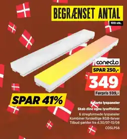 Power Conecto Sparte lyspaneler Skab dine egne lyseffekter tilbud