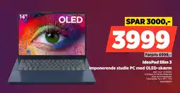 Power IdeaPad Slim 3 Imponerende studie PC med OLED-skærm tilbud