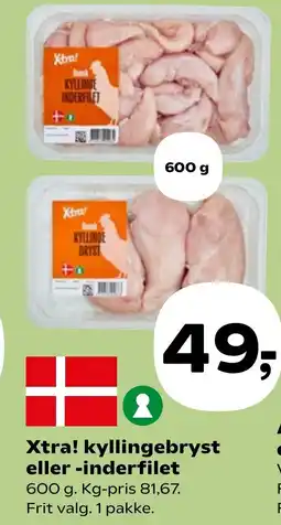 Coop.dk Xtra! kyllingebryst eller -inderfilet tilbud