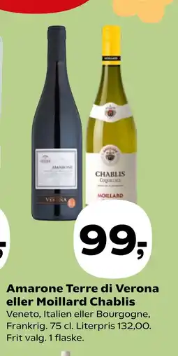 Coop.dk Amarone Terre di Verona eller Moillard Chablis tilbud