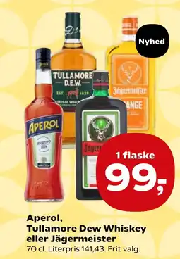 Coop.dk Aperol, Tullamore Dew Whiskey eller Jägermeister tilbud