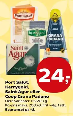 Coop.dk Port Salut, Kerrygold, Saint Agur eller Coop Grana Padano tilbud