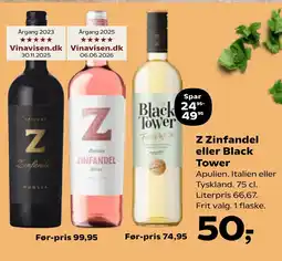 Coop.dk Z Zinfandel eller Black Tower tilbud