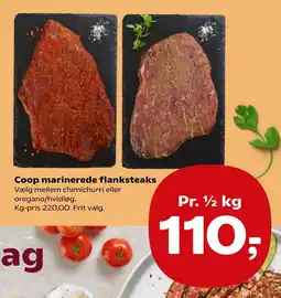 Coop.dk Coop marinerede flanksteaks tilbud