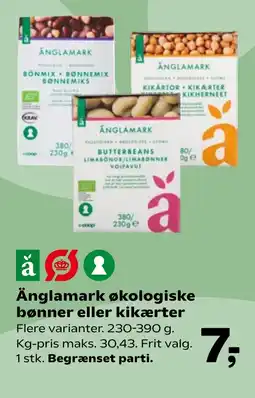 Coop.dk Änglamark økologiske bønner eller kikærter tilbud
