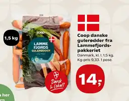Coop.dk Coop danske gulerødder fra Lammefjords- pakkeriet tilbud