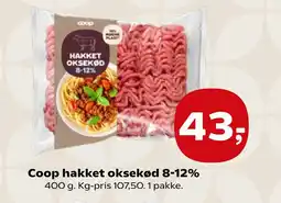 Coop.dk Coop hakket oksekød 8-12% tilbud