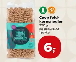 Coop.dk Coop fuld- kornsnudler tilbud