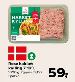 Coop.dk Rose hakket kylling 7-10% tilbud