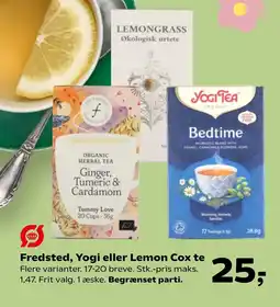 Coop.dk Fredsted, Yogi eller Lemon Cox te tilbud
