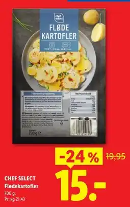 Lidl CHEF SELECT Flødekartofler tilbud