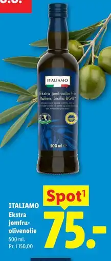 Lidl ITALIAMO Ekstra jomfruolivenolie tilbud