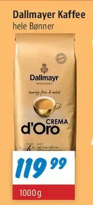 zur Krone Dallmayr Crema d'Oro hele bønner tilbud