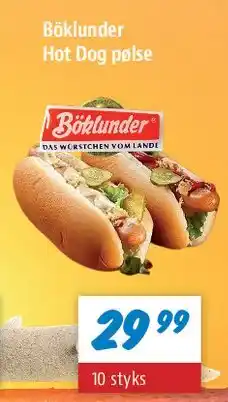 zur Krone Böklunder Hot Dog tilbud