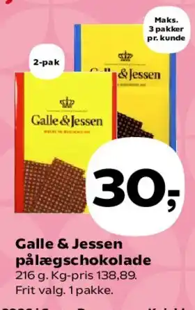 Galle & Jessen pålægschokolade