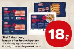 SuperBrugsen Steff Houlberg bacon eller brunchpølser tilbud