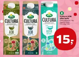 SuperBrugsen Cultura A38 eller kefir tilbud