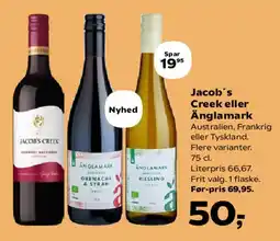 SuperBrugsen Jacob's Creek eller Änglamark tilbud