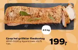SuperBrugsen Coop hel grillklar flæskesteg tilbud