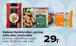 SuperBrugsen Daloon forårsruller, spring rolls eller miniruller tilbud