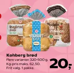 SuperBrugsen Kohberg brød tilbud