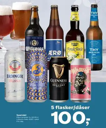 SuperBrugsen Specialøl (5 flasker/dåser) tilbud