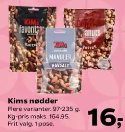 SuperBrugsen Kims nødder tilbud