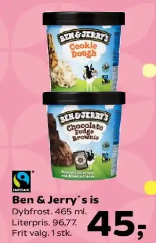 SuperBrugsen Ben & Jerry's is tilbud