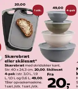 SuperBrugsen Skærebræt eller skålesæt tilbud