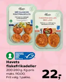 Kvickly Havets fiskefrikadeller tilbud