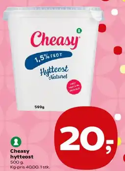 Kvickly Cheasy Hytteost Naturel tilbud