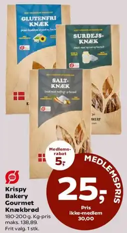 Kvickly Krispy Bakery Gourmet Knækbrød tilbud