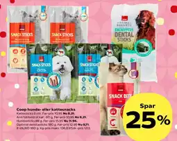 SuperBrugsen Coop hunde- eller kattesnacks tilbud