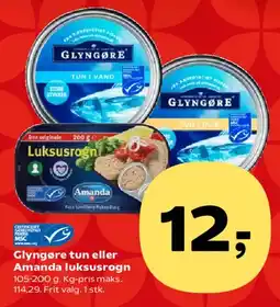Kvickly Glyngøre tun eller Amanda luksusrogn tilbud